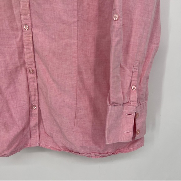 Allen Solly Linen Button Down Shirt Pink - Picture 2 of 6